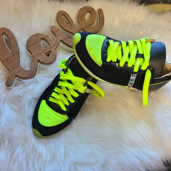 Ruthie Davis Shoes - RUTHIE DAVIS sneakers spikes studs black green